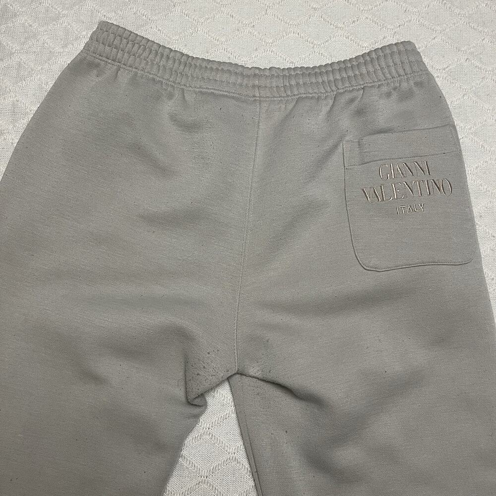 Vintage GV Gianni Valentino Italy Sweatpants Men's Size L Light Green/Gray